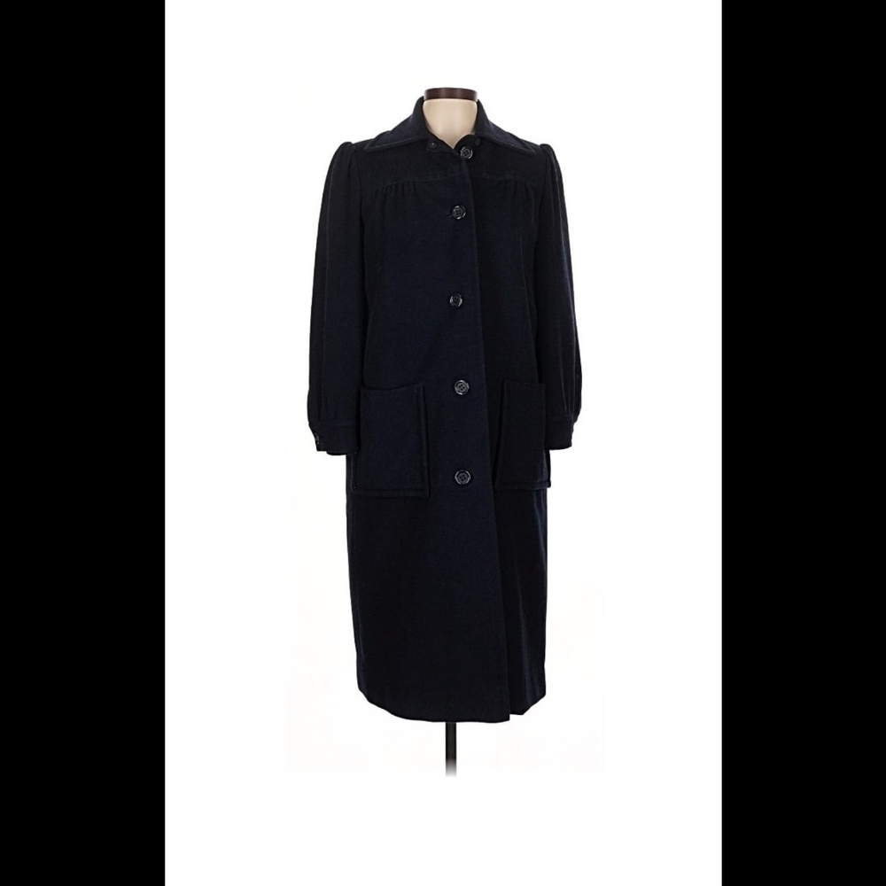 Classic Navy Long Women's Coat